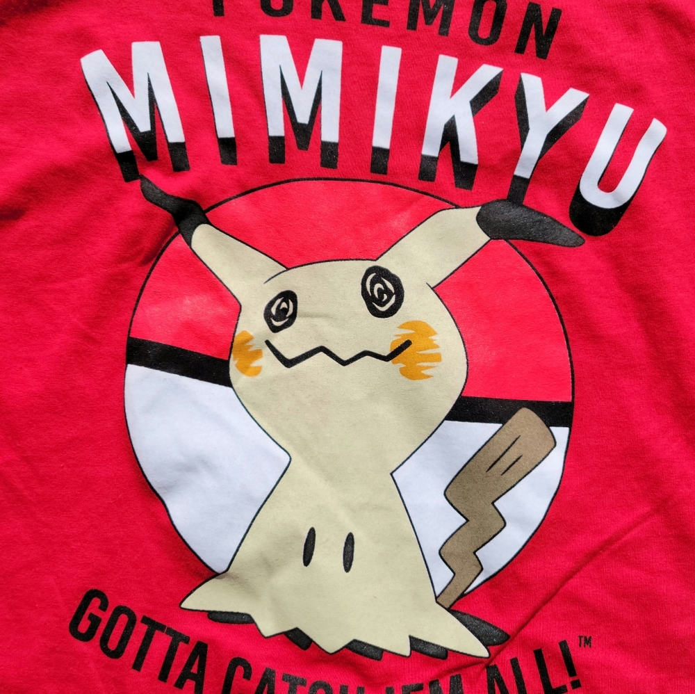 Pokémon Official Merch Mimikyu Shirt XXL Med XL Adult
